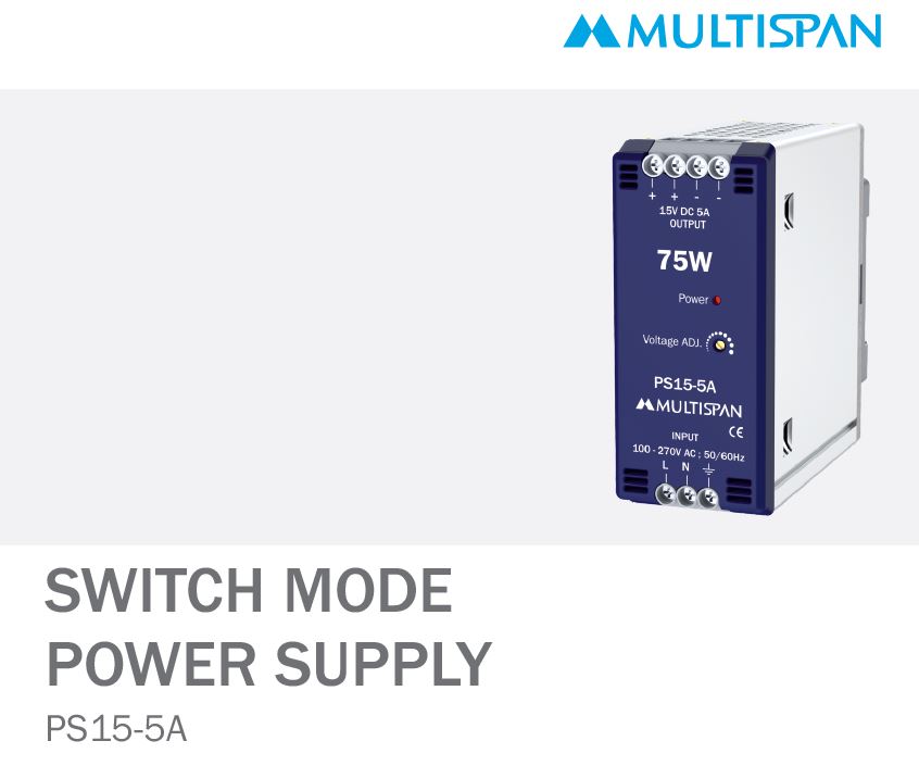 PS15-5A power supply datasheet image